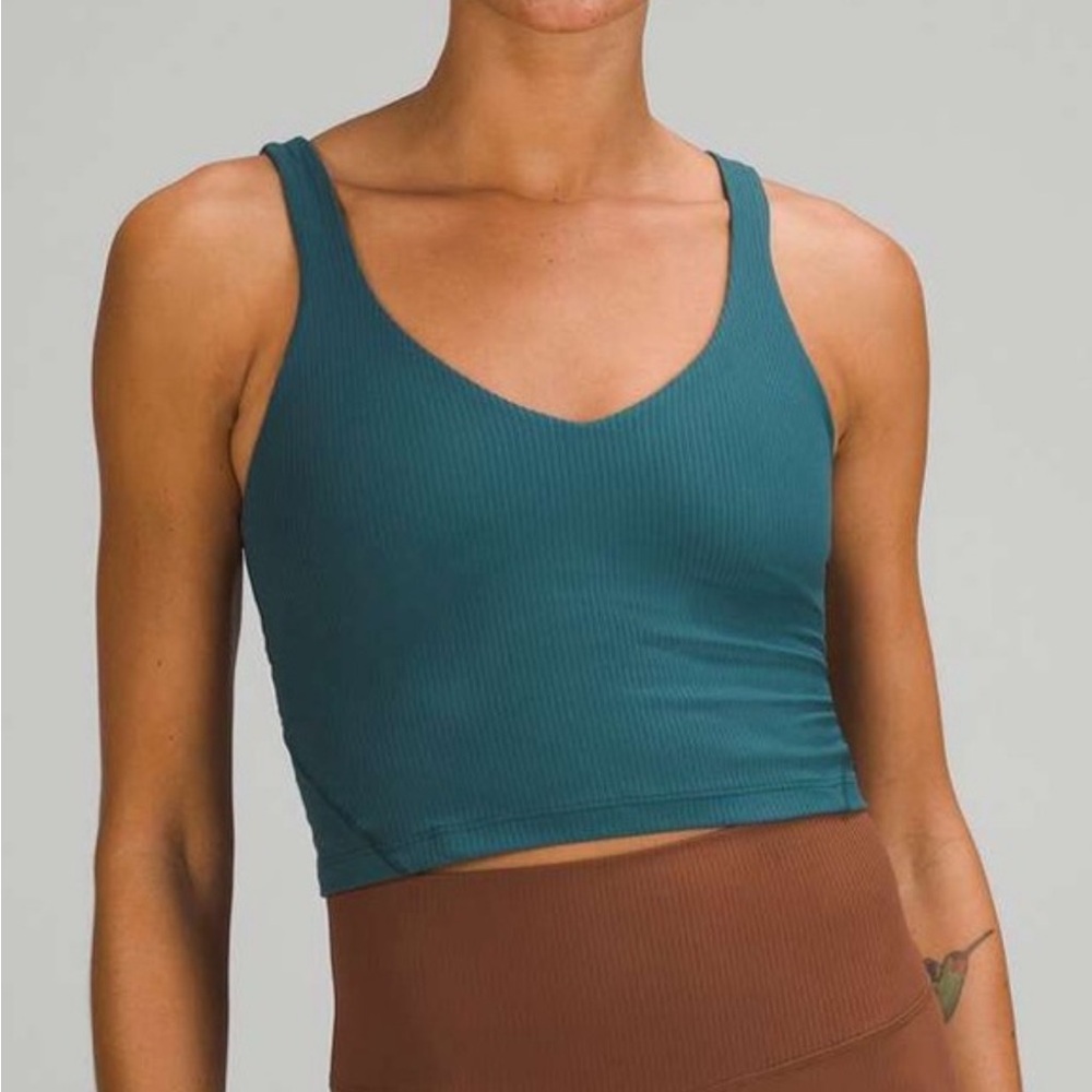 Lululemon Dark Green Ribbed Align Tank Top